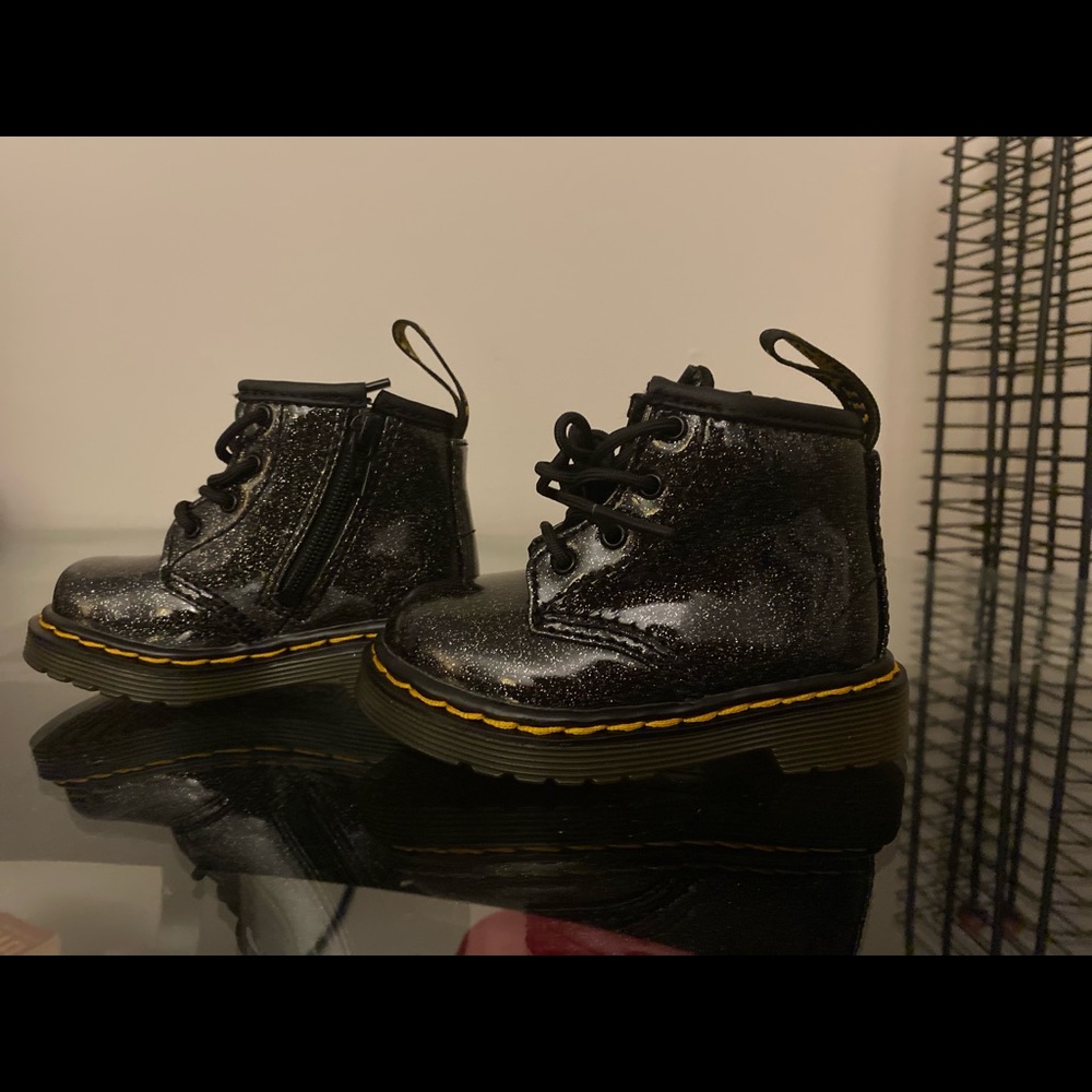 Black glitter Dr Martens